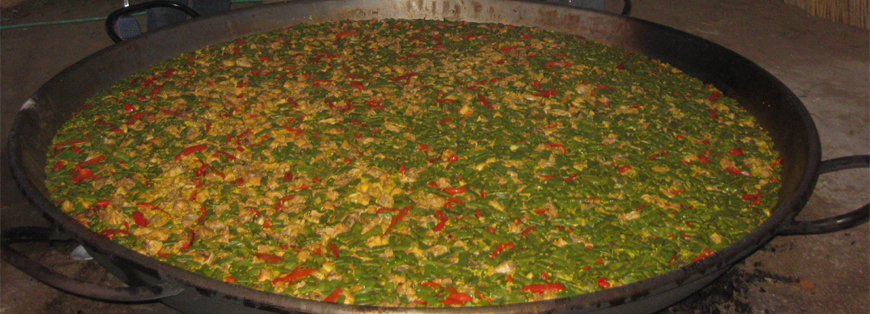 Paella gigante Camping Azul