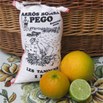 Fabric bag 1 Kg bomba rice les Tanques from natural park marjal Pego-Oliva.